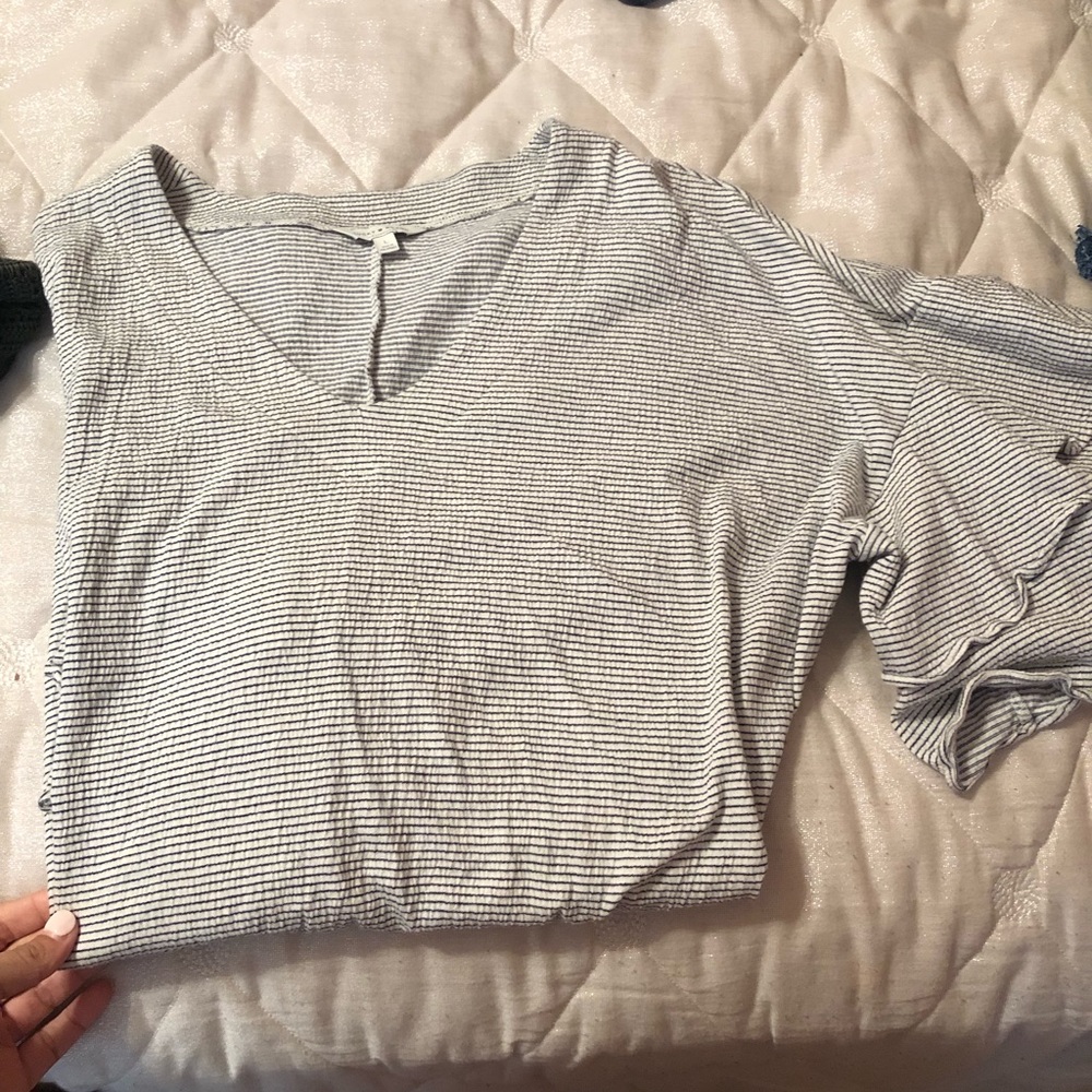 Lucky Brand thin stripped T-shirt dress